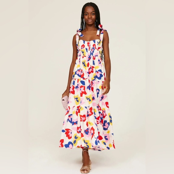kate spade Dresses & Skirts - Kate Spade Summer Flowers Tiered Tie Strap Dress
